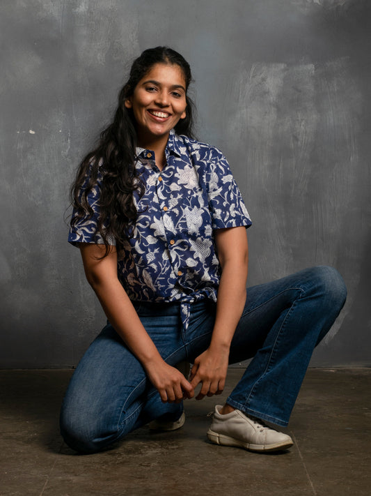 Ashra Block Print Unisex Shirt