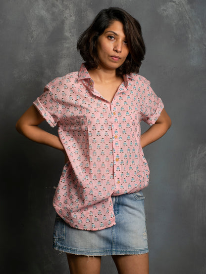 Johdra Block Print Unisex Shirt