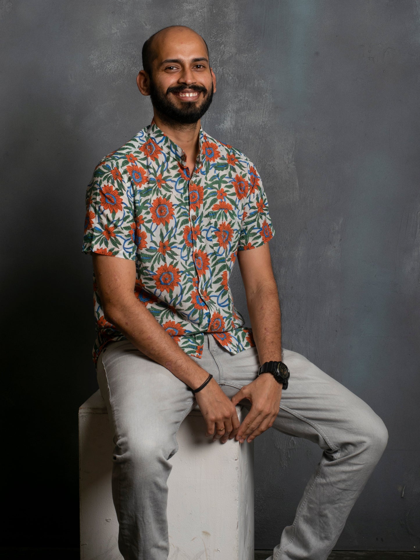 Barnija Block Print Unisex Shirt