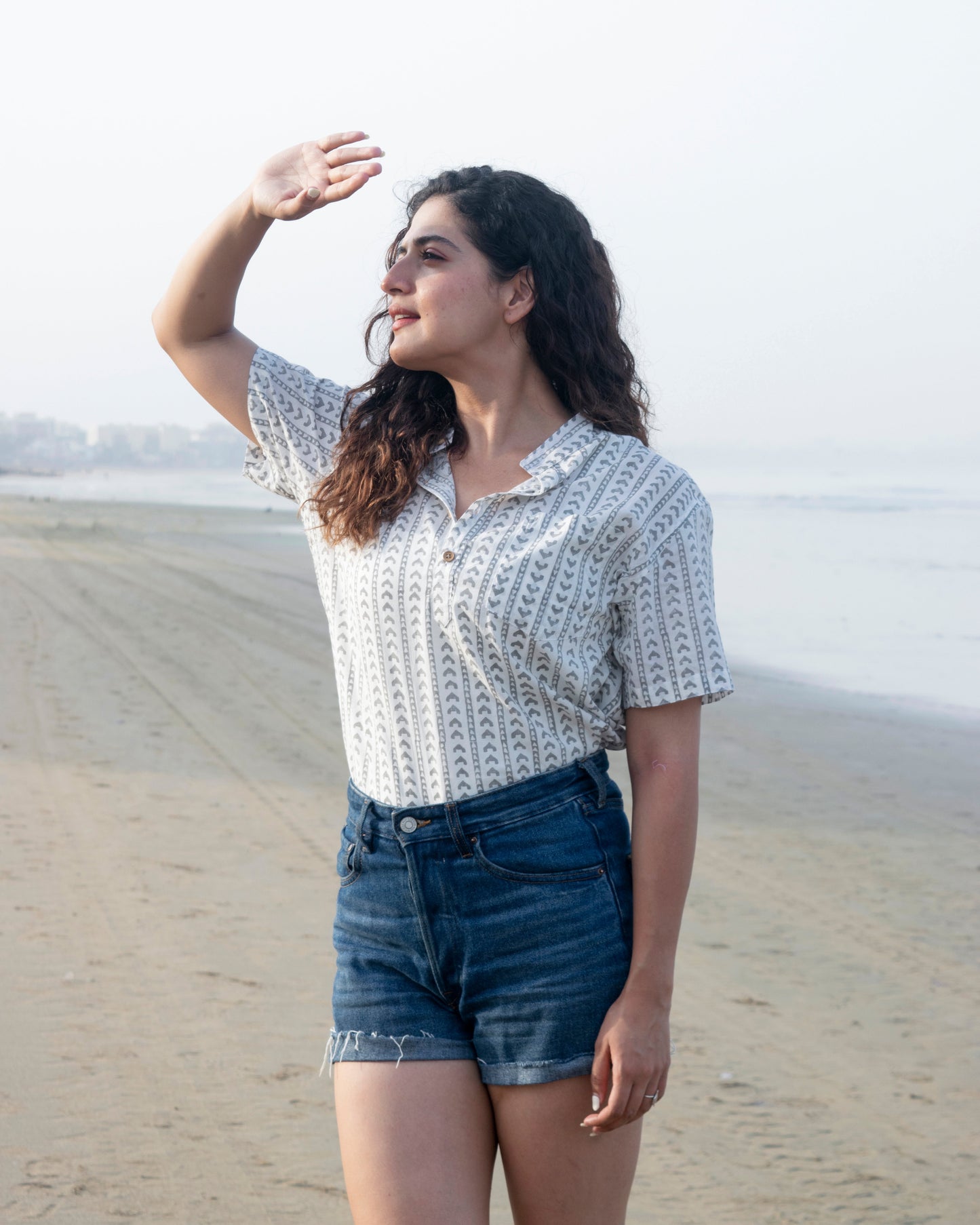 Rekhaganit Block print unisex shirt