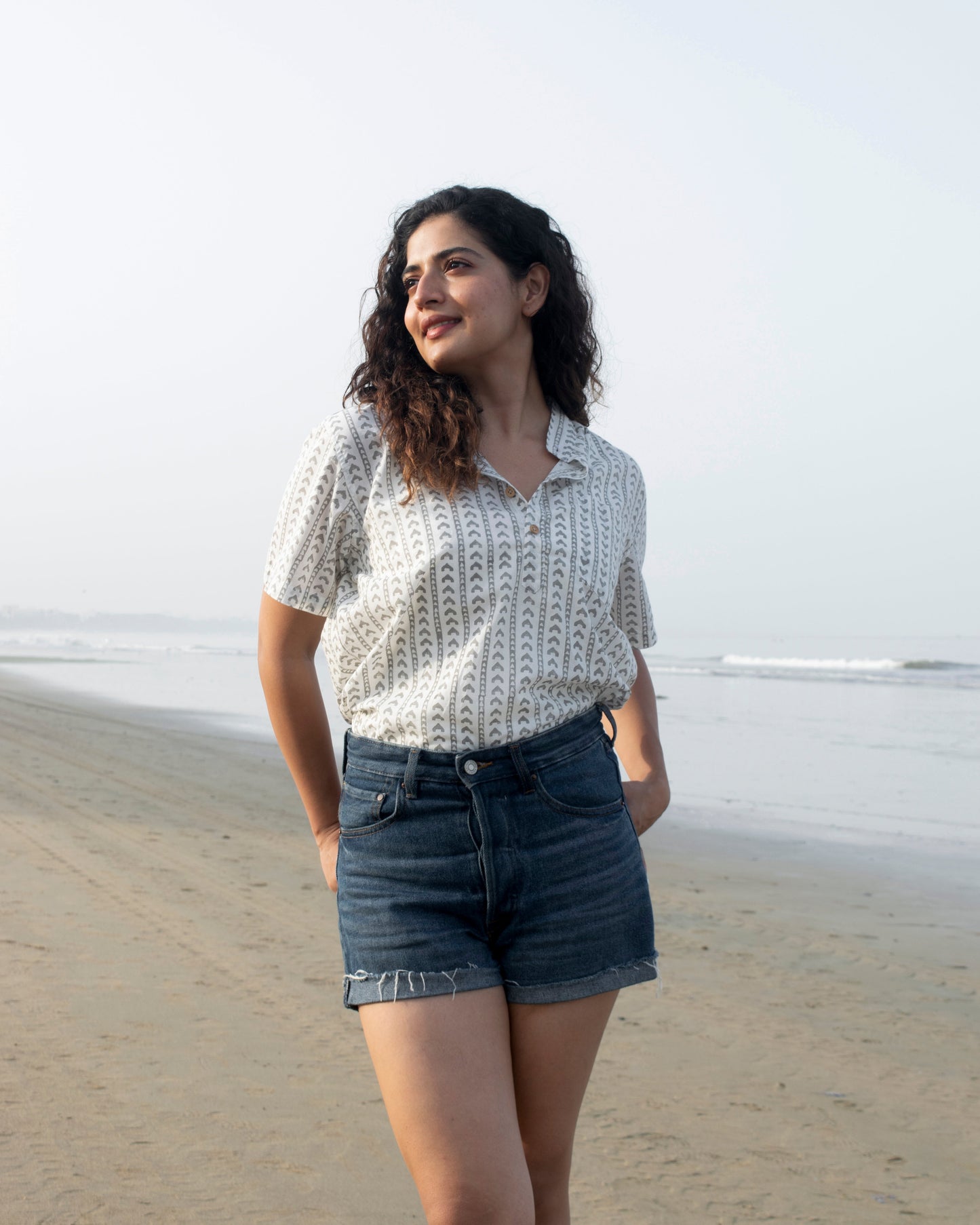 Rekhaganit Block print unisex shirt