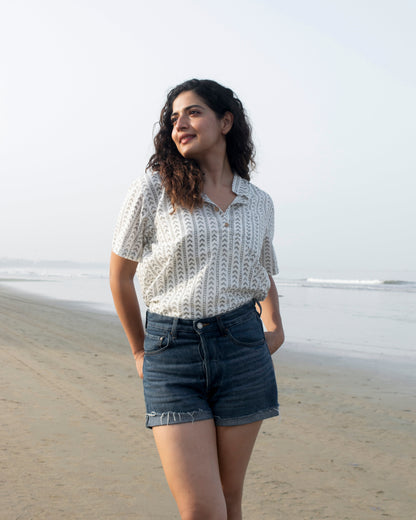 Rekhaganit Block print unisex shirt