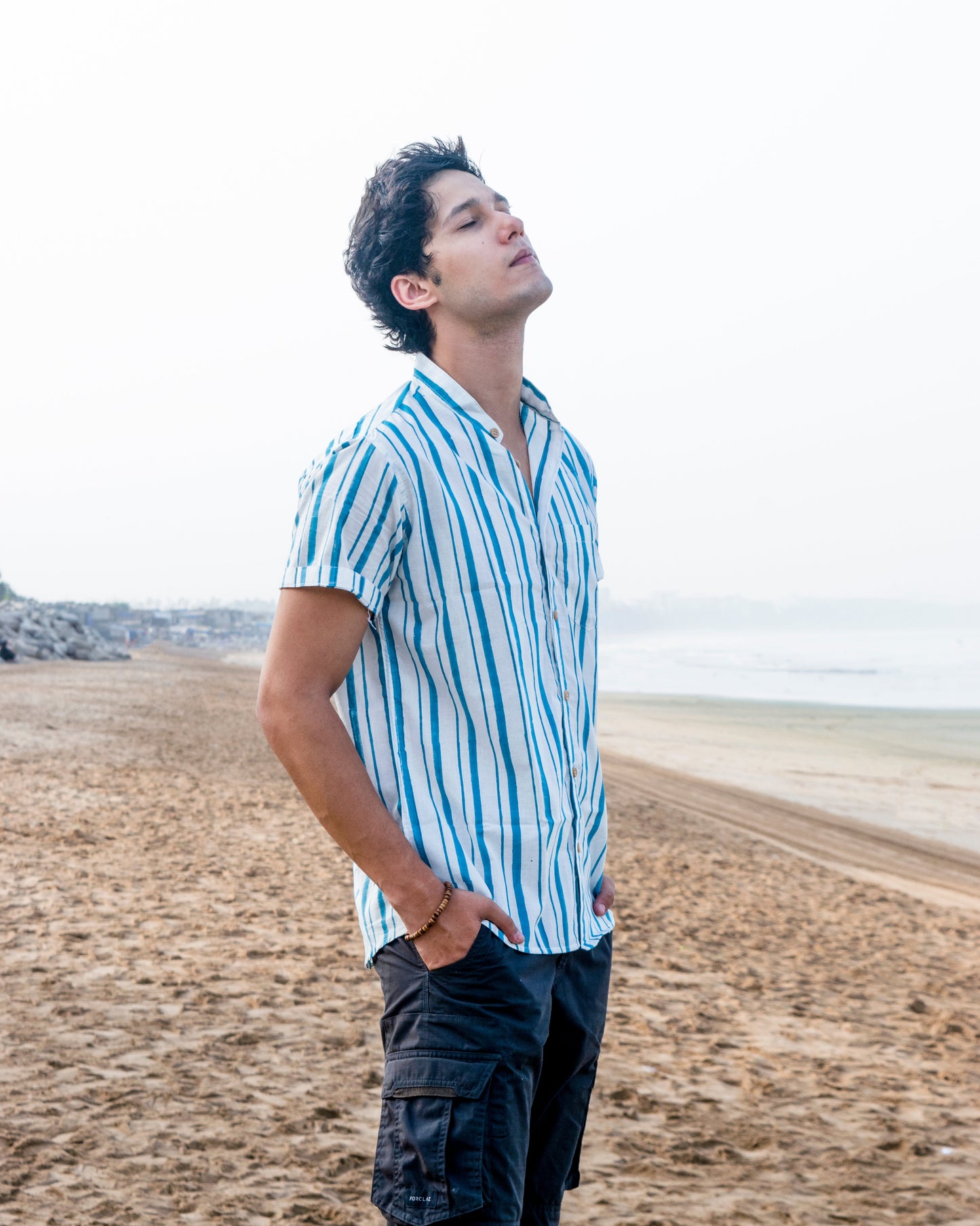 Leher block print unisex shirt