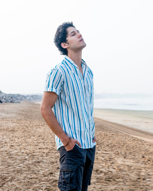 Leher block print unisex shirt