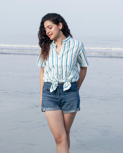 Leher block print unisex shirt