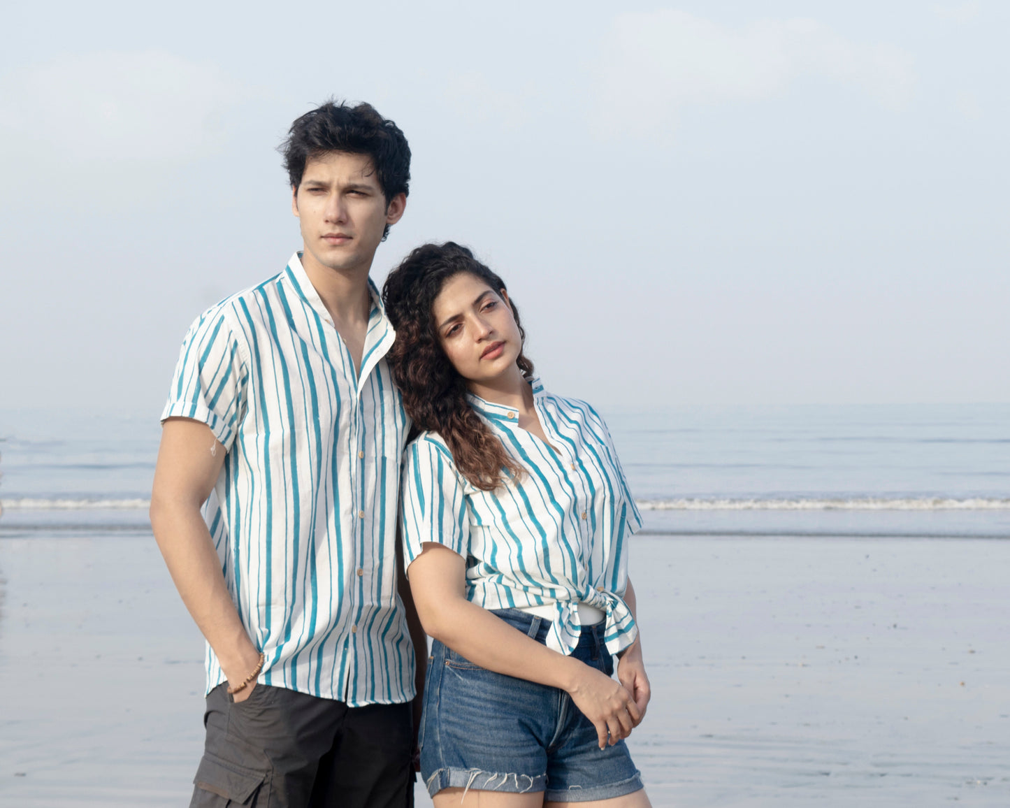 Leher block print unisex shirt