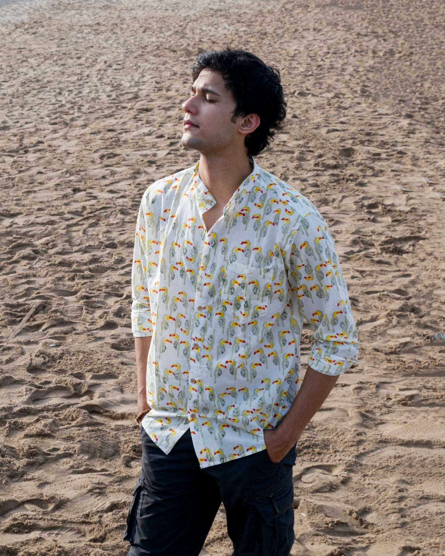 Havaseel block print unisex shirt