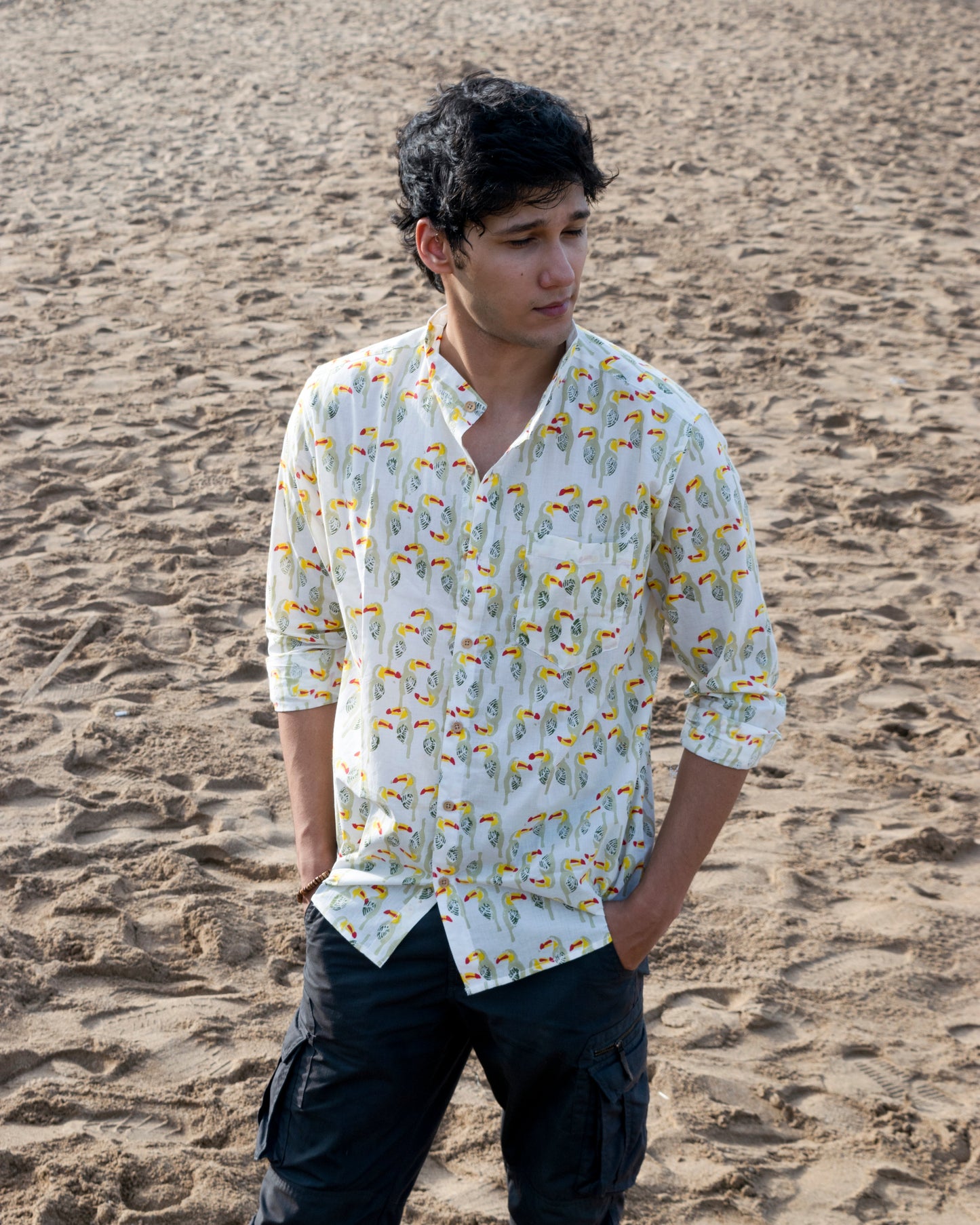 Havaseel block print unisex shirt