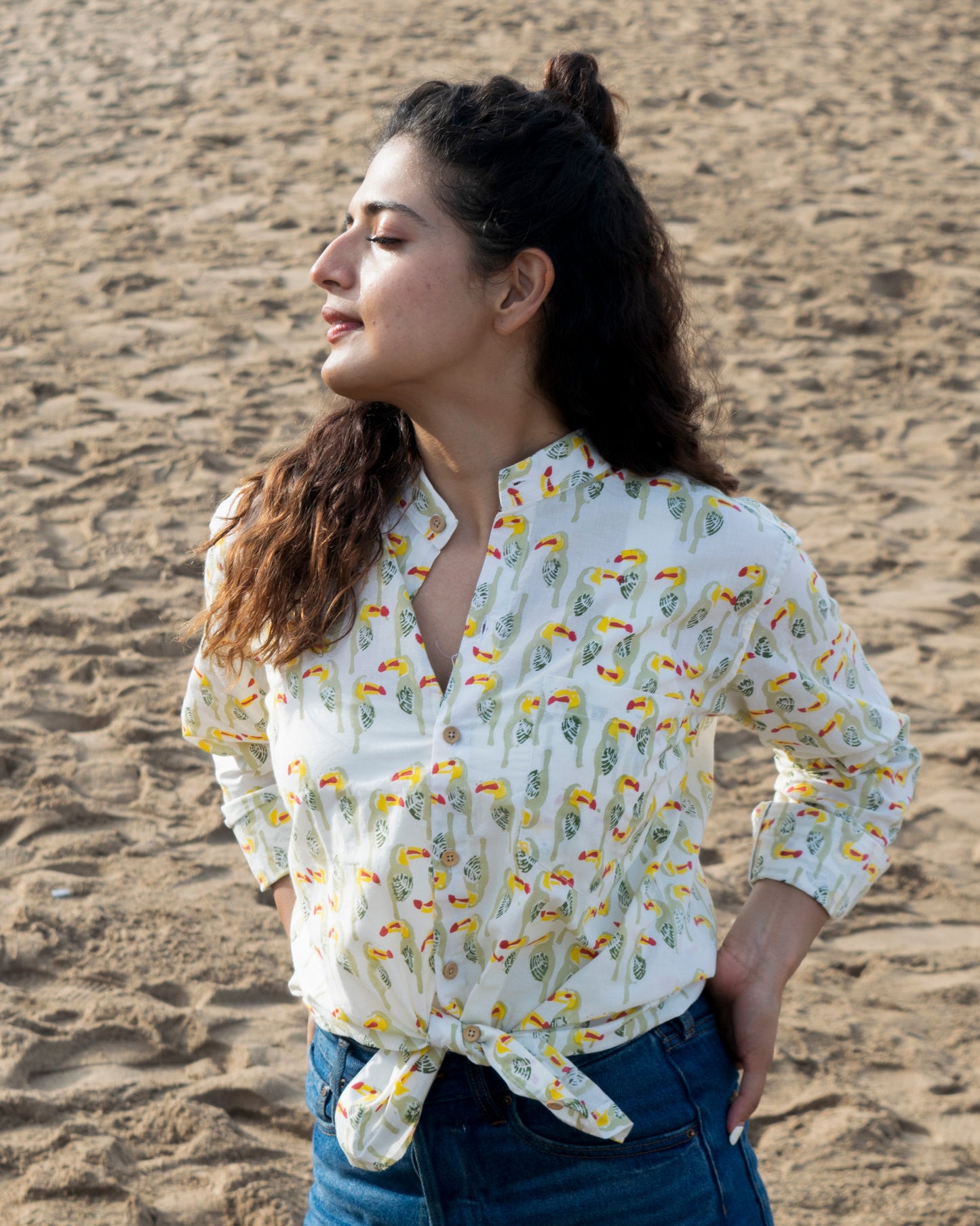 Havaseel block print unisex shirt