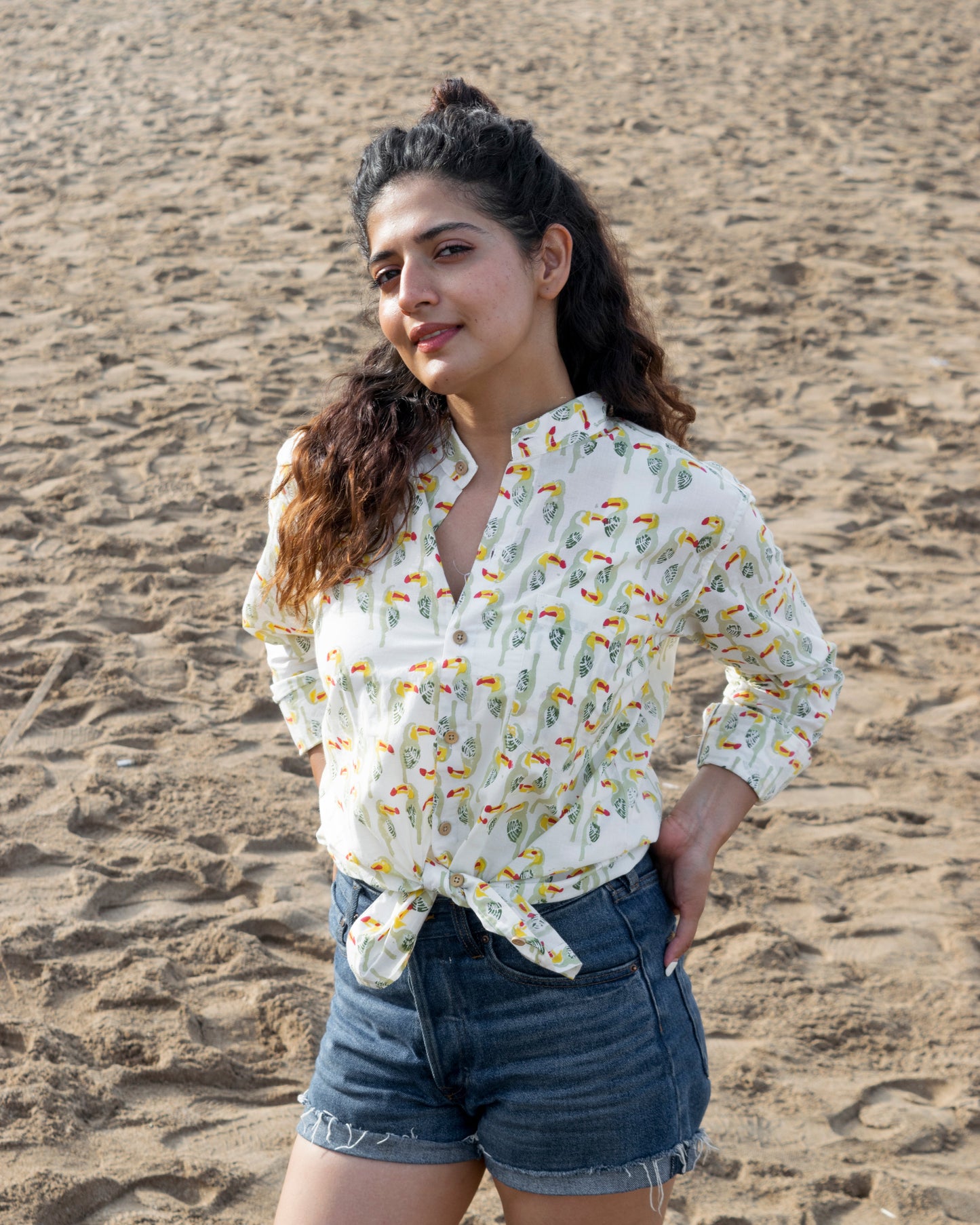 Havaseel block print unisex shirt