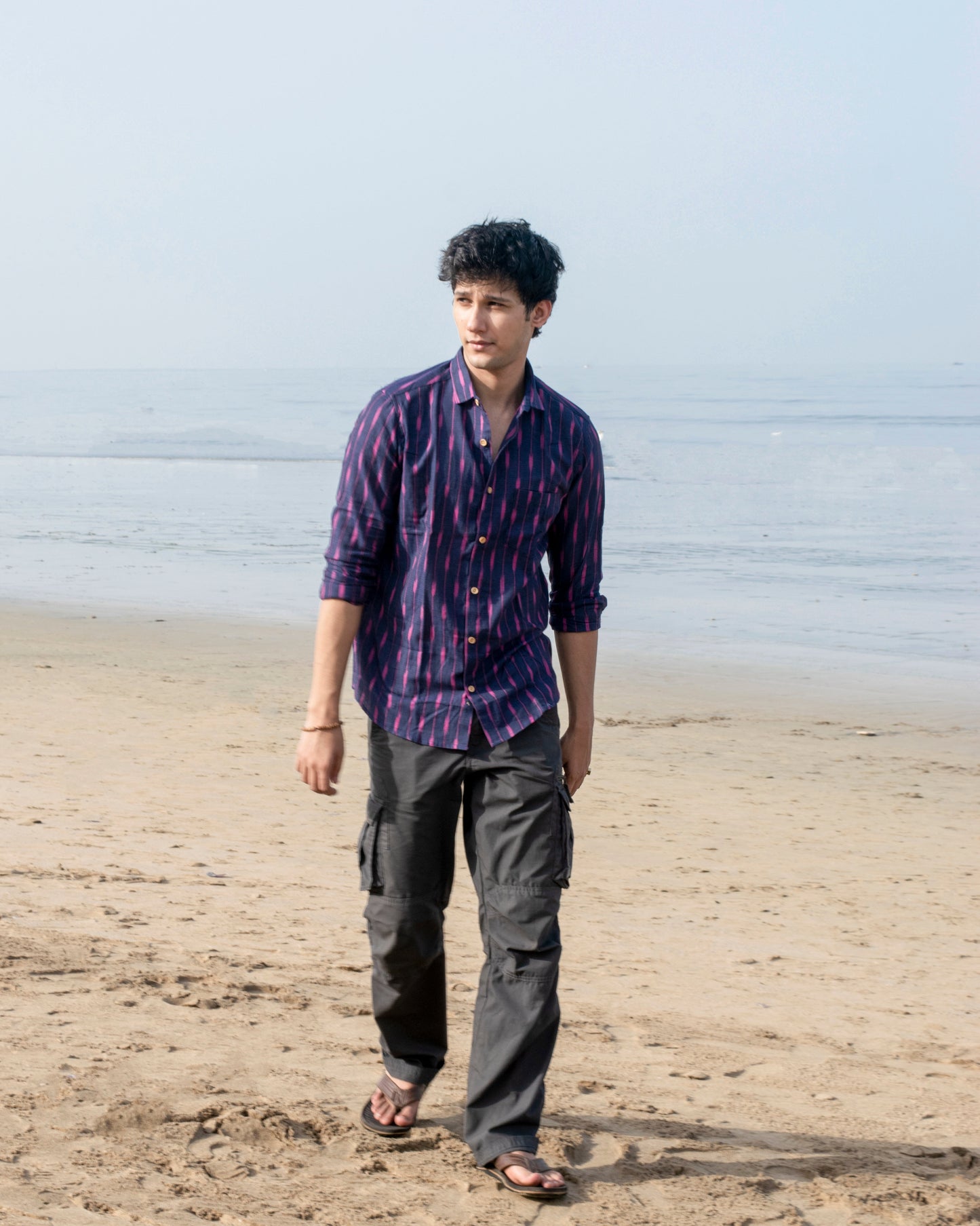 Gehra blue Ikat Unisex Shirt