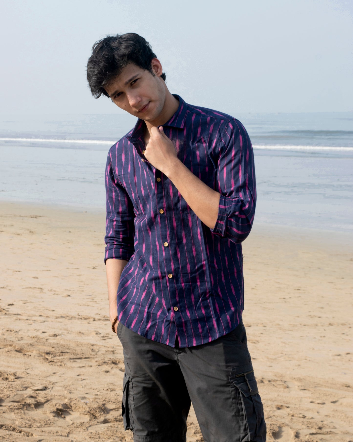 Gehra blue Ikat Unisex Shirt