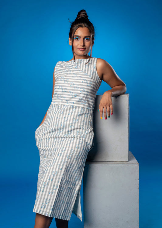 Stripes Deer dress