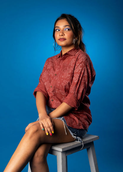 Maroon Crab Unisex Shirt