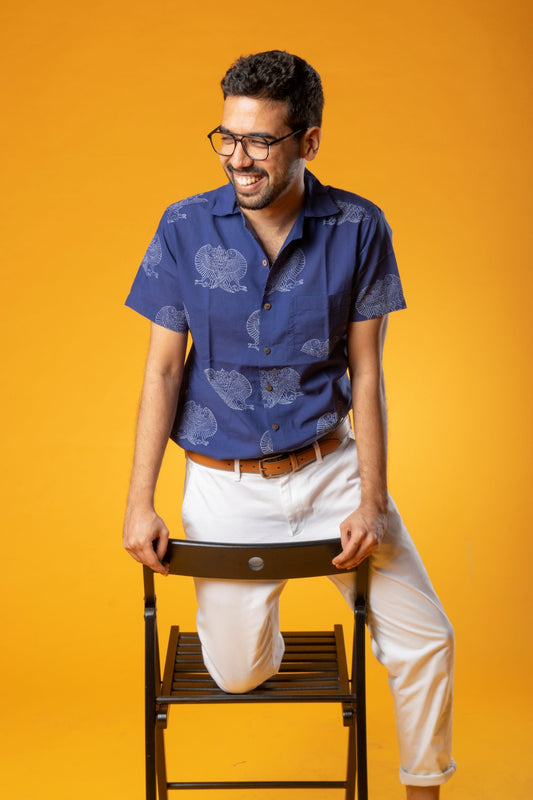 Indigo peacock Unisex shirt