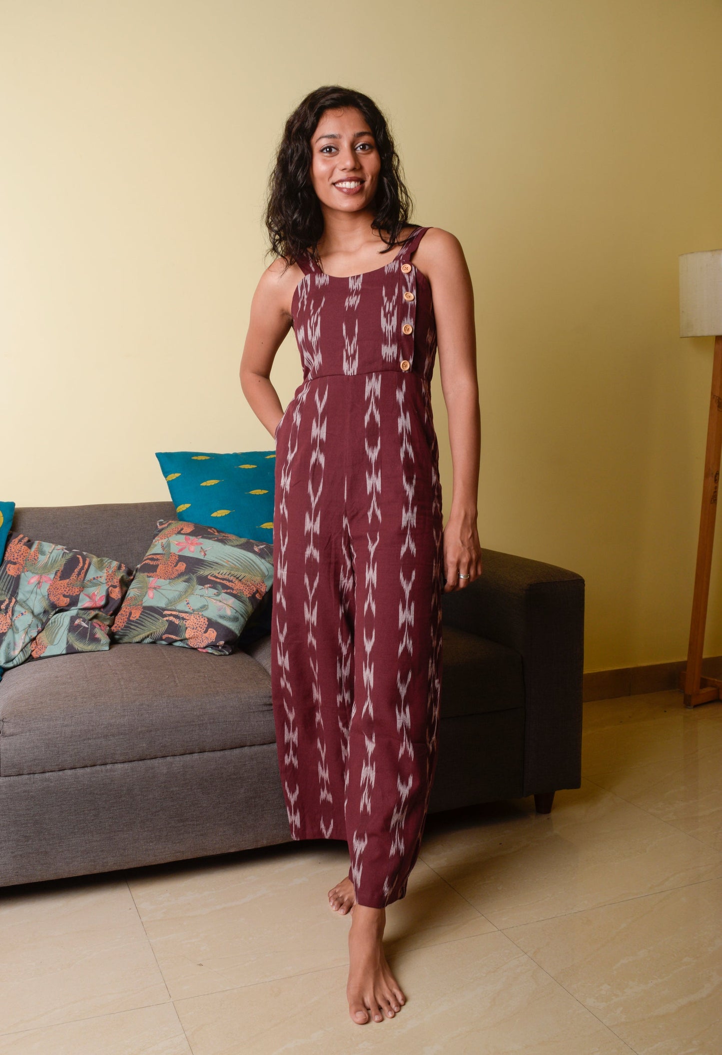 Shaahi Ikat Jumpsuit