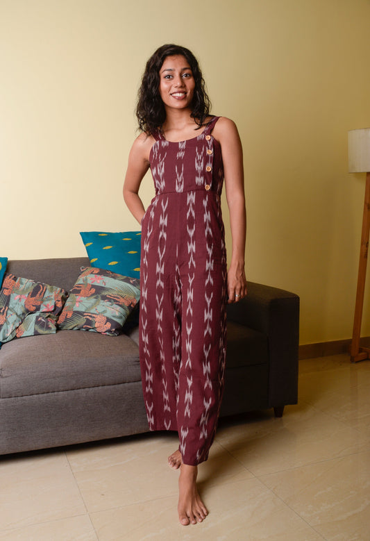 Shaahi Ikat Jumpsuit
