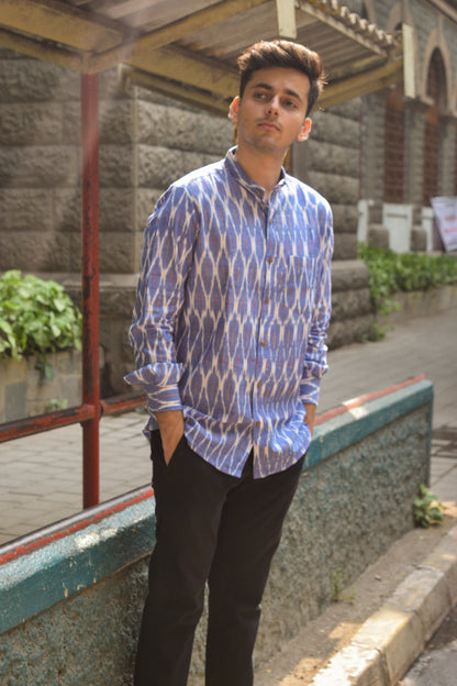 Aasmaan Ikat shirt