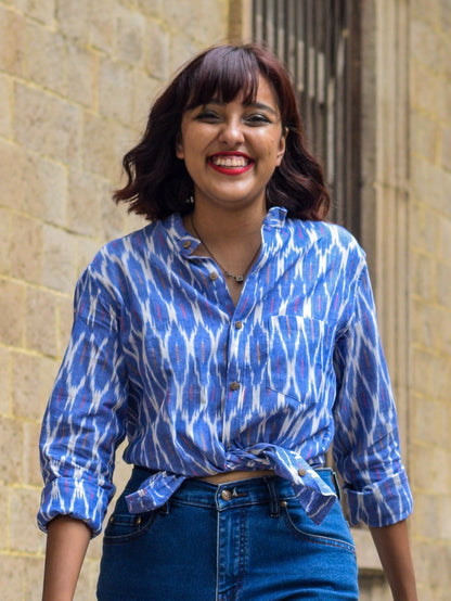 Aasmaan Ikat shirt