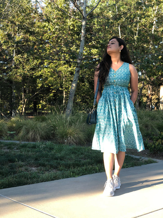 Harri Gulaabo Ikat dress