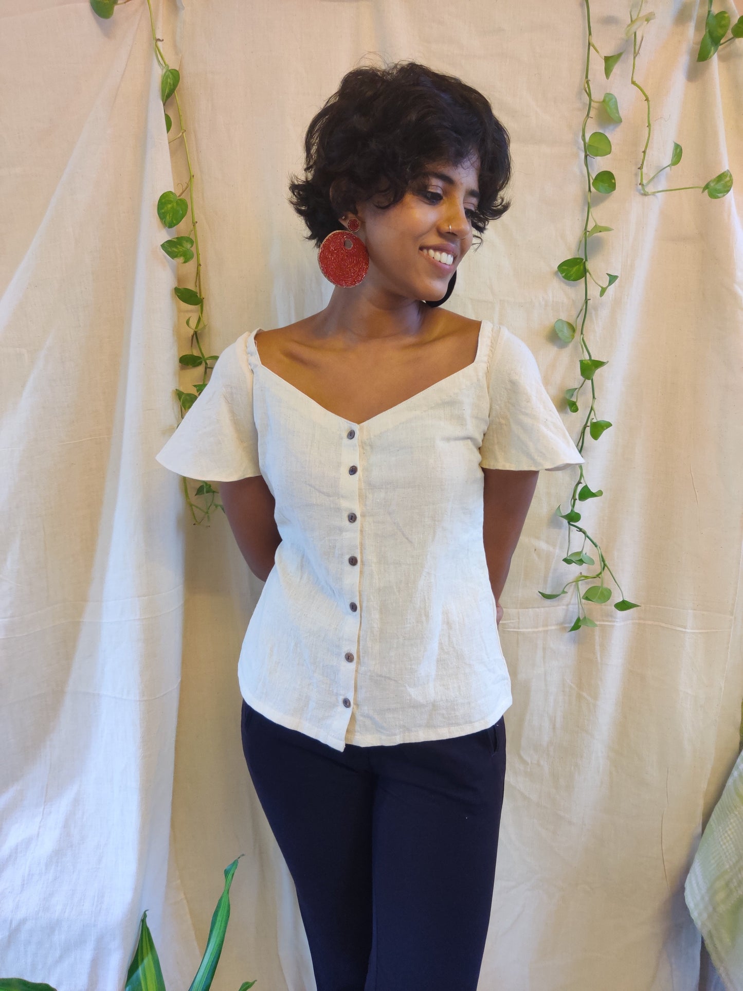 Classic Handwoven cotton top