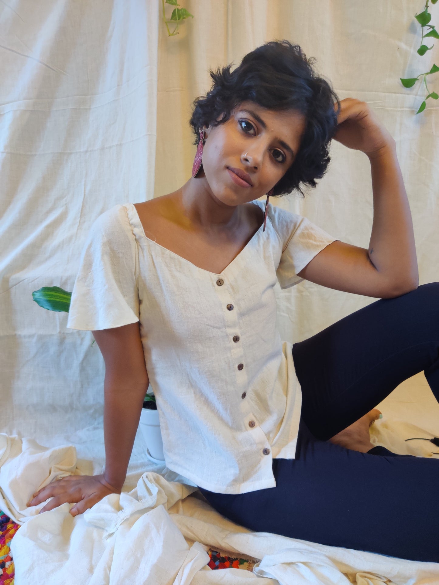 Classic Handwoven cotton top