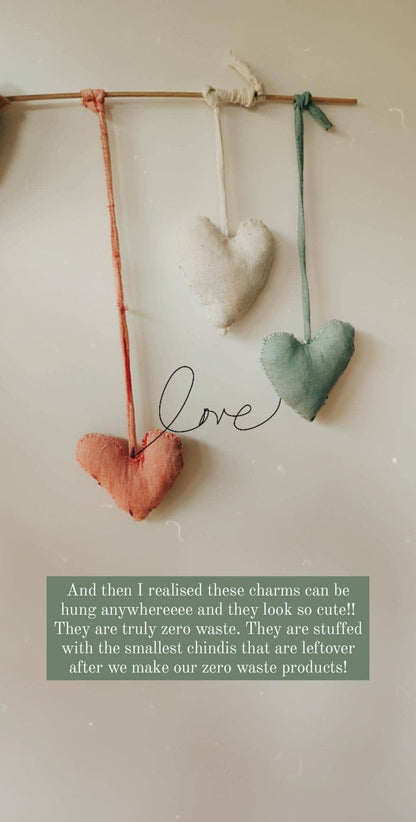 Zero Waste Heart Charms