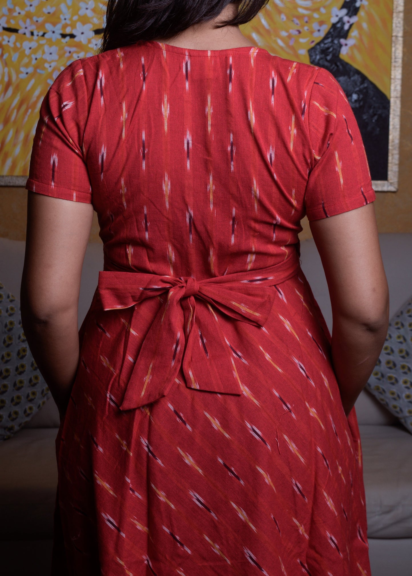 Jhalak Ikat Wrap Dress