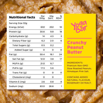 Crunchy Peanut Butter (Unsweetened), 400g