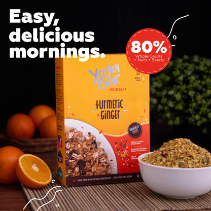 Turmeric + Ginger Wholegrain Muesli - 2 Boxes