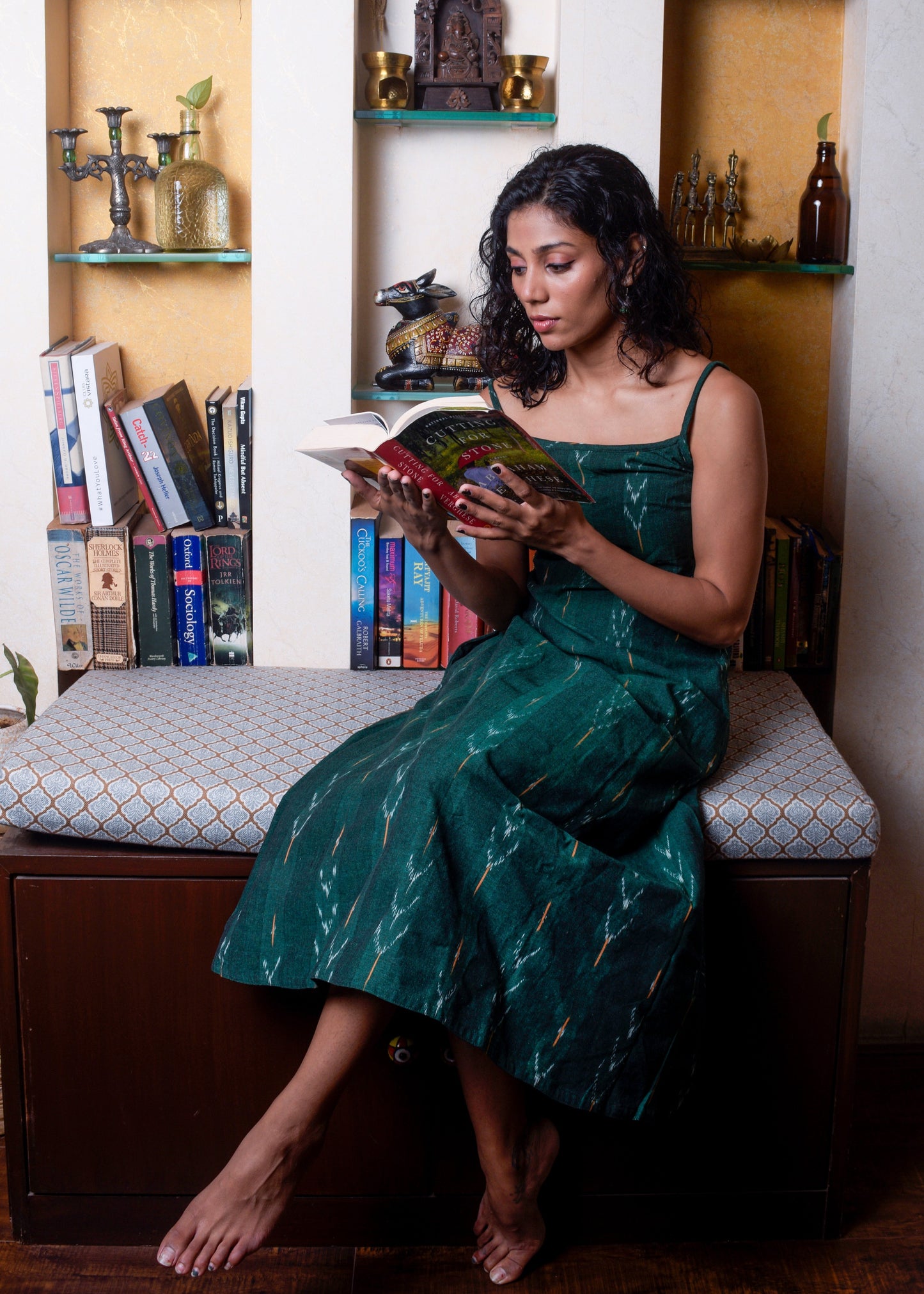 Prakrutik Ikat Slip Dress