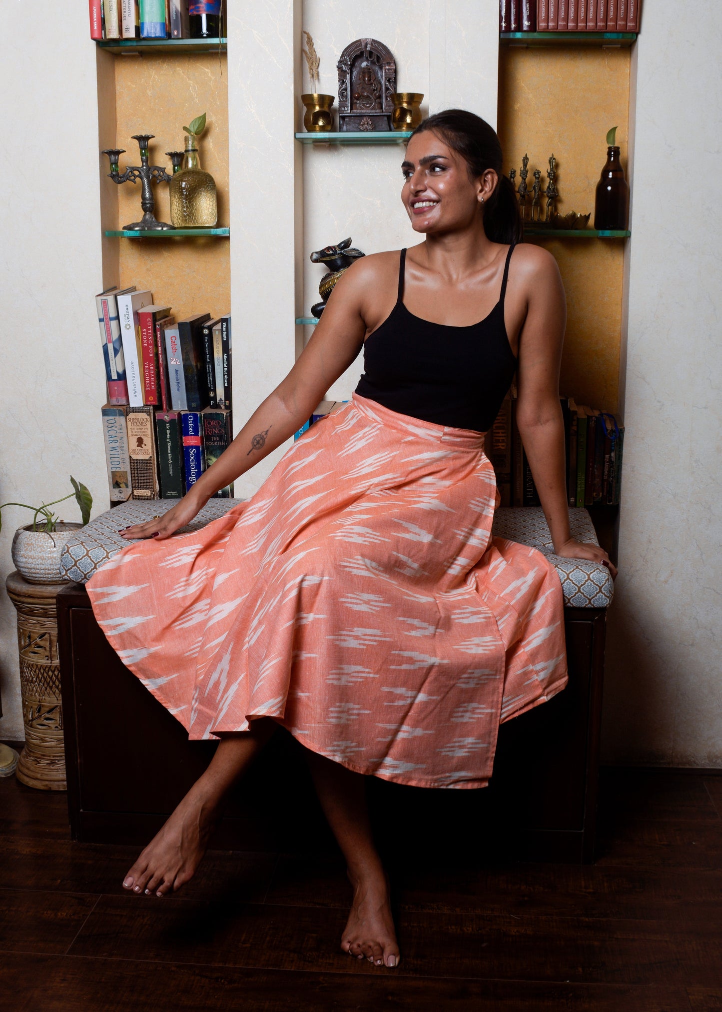 Priit Ikat wrap Skirt