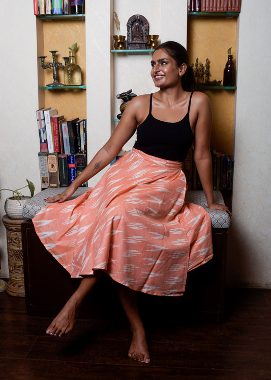 Priit Ikat wrap Skirt