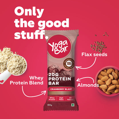 Cranberries Blast Protein Bars - 2 Boxes