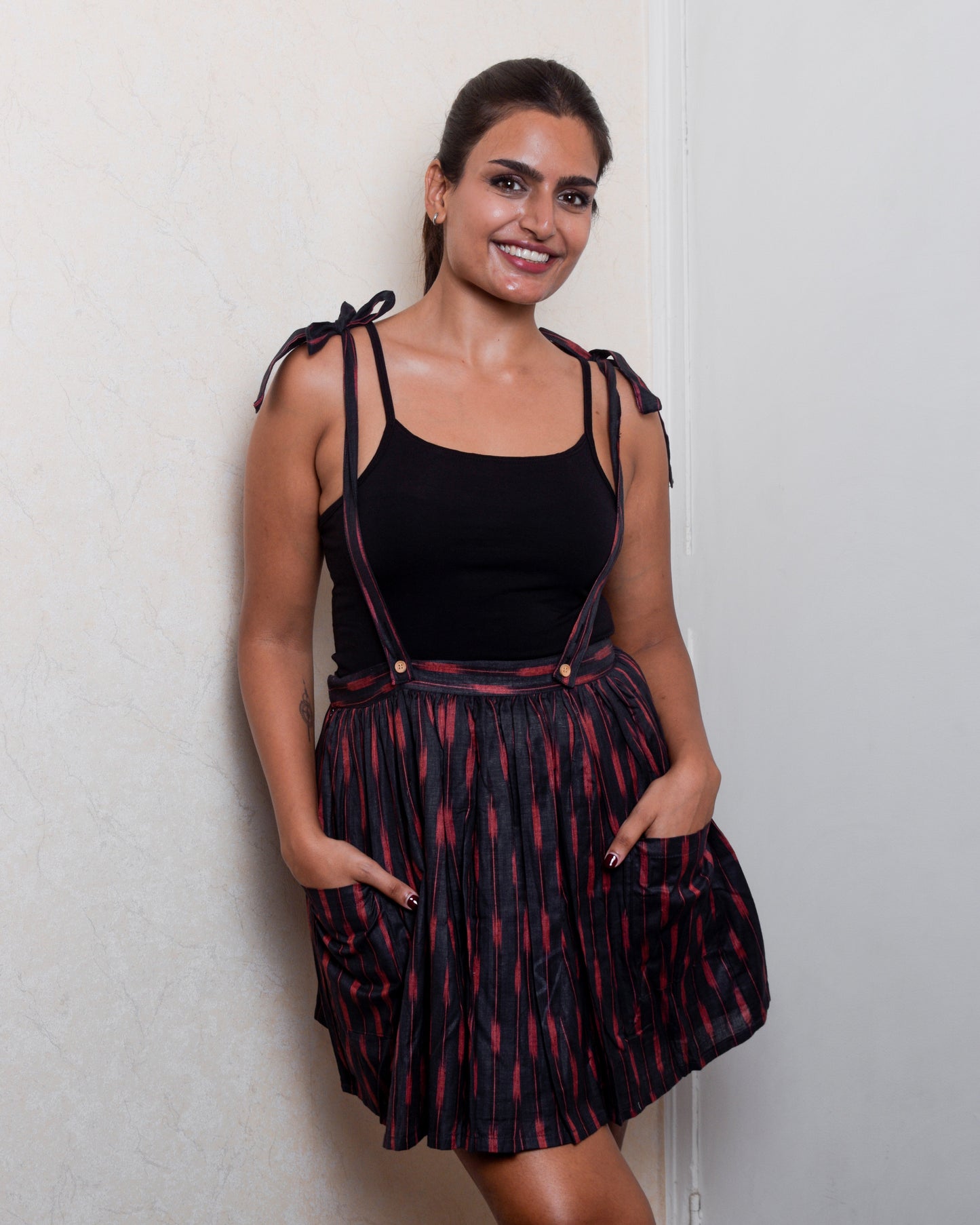 Siyaah Ikat Mini Skirt