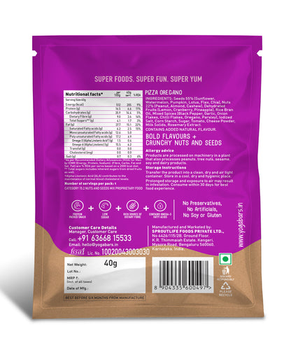 Nuts and Seeds Mix - Pizza Oregano - Trail Mix