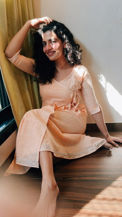 Pastel Cotton Handspun Angrakha