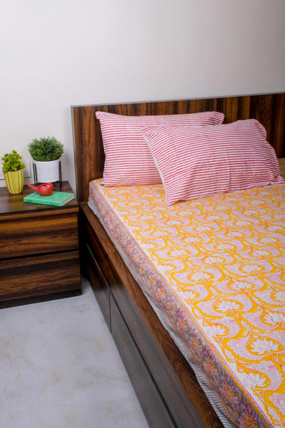 Kamal Block Print Bedsheet