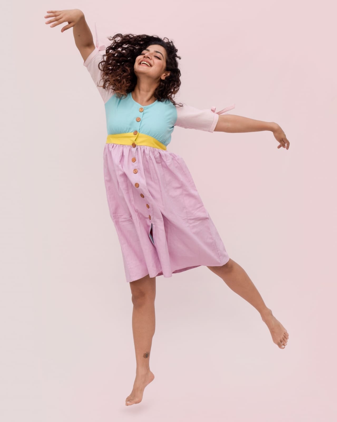 Rainbow sorbet dress