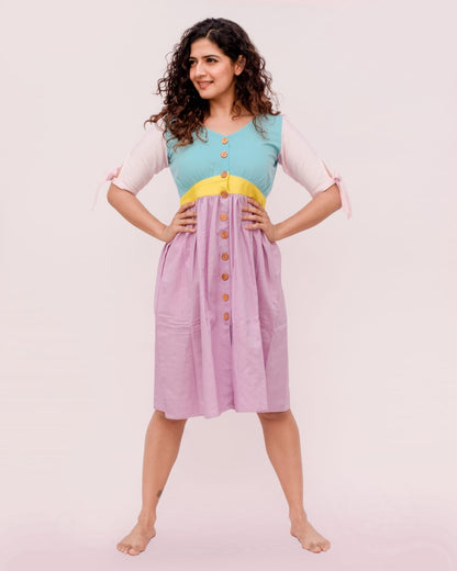 Rainbow sorbet dress