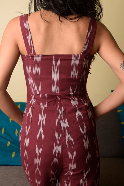 Shaahi Ikat Jumpsuit
