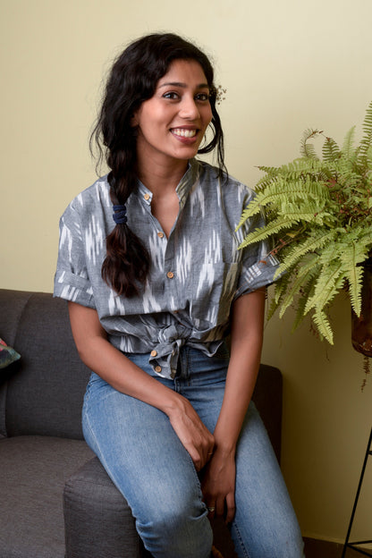 Grey Ikat Unisex Shirt