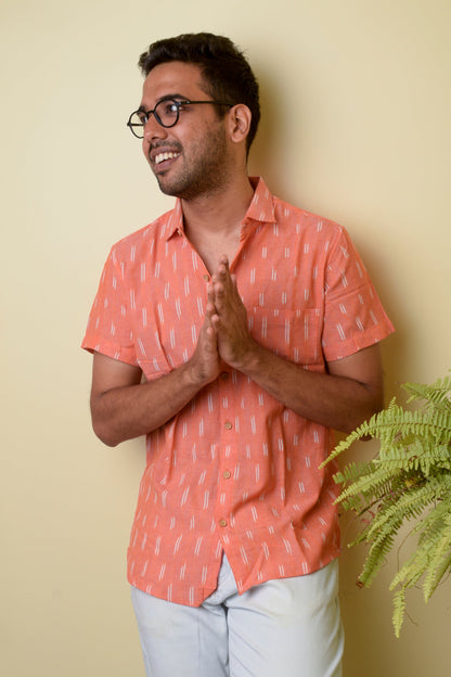Peach Ikat Unisex Shirt
