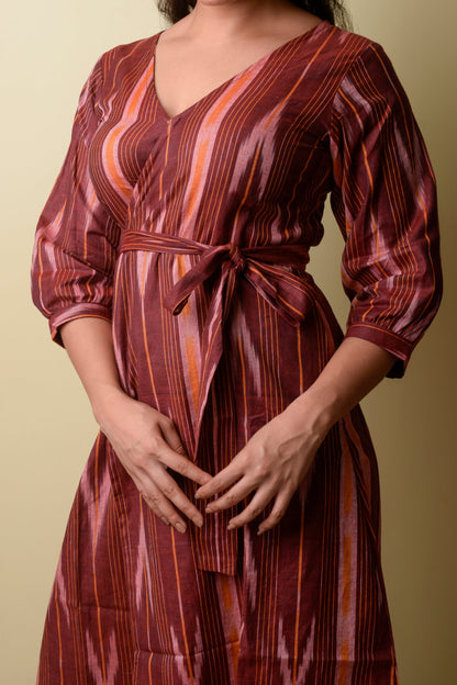 Shaahi Ikat Wrap Dress