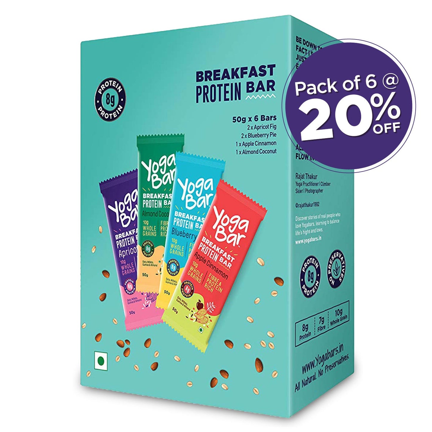 Assorted Breakfast Bars (Pack of 6 Boxes)