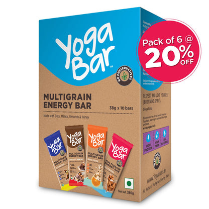 Assorted Energy Bars (Pack of 6 Boxes)