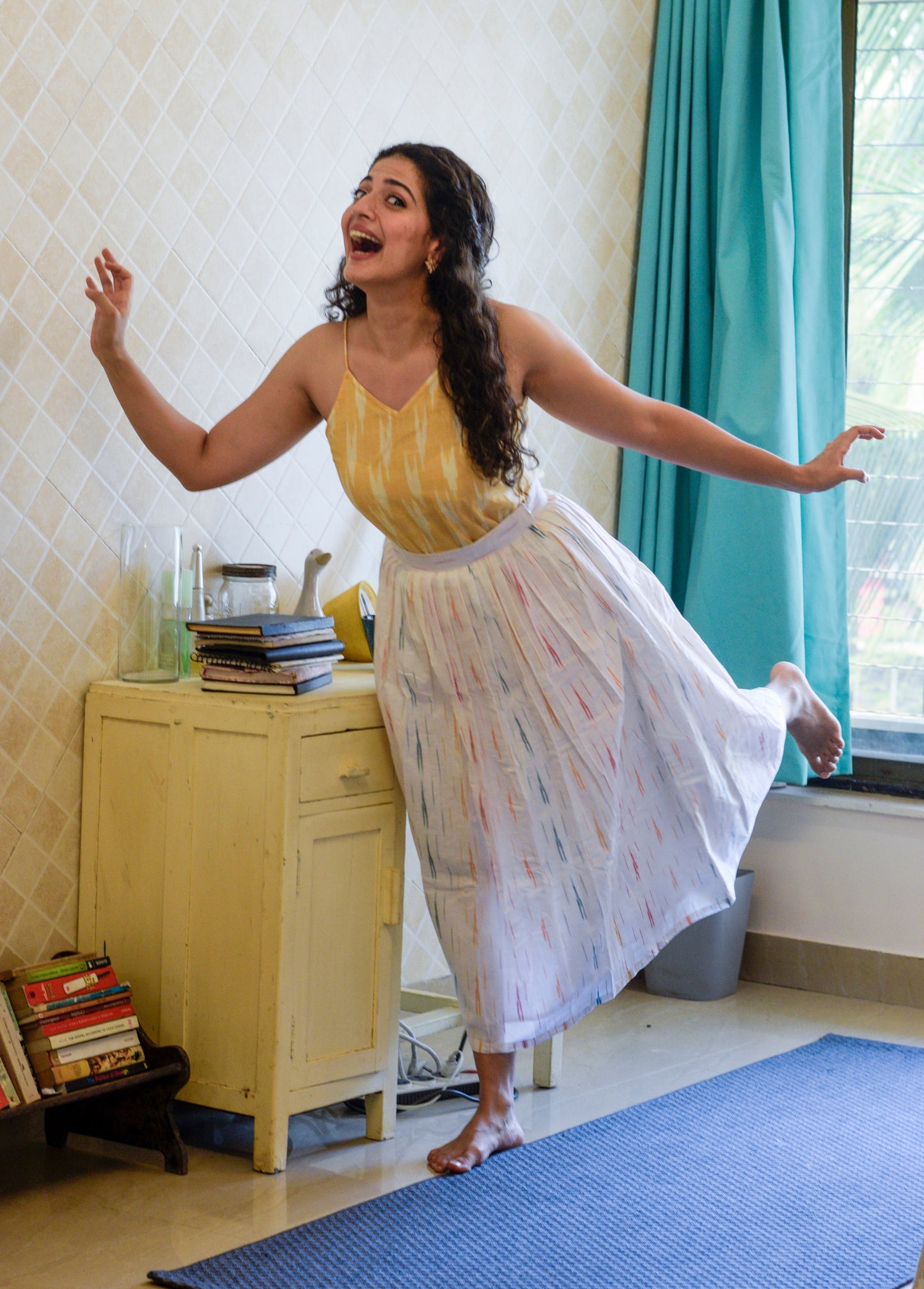 Aamras Ikat Slip Top