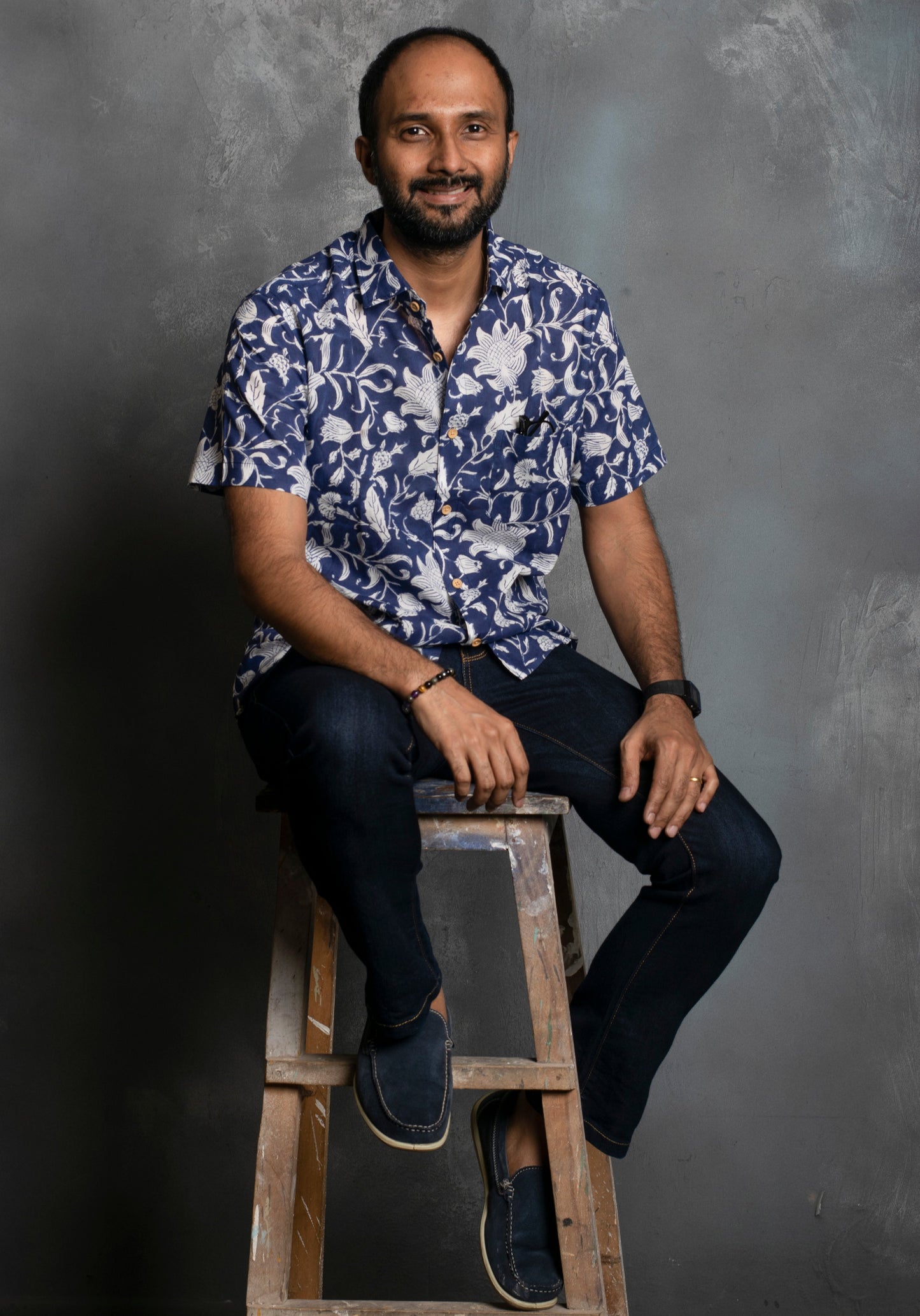 Ashra Block Print Unisex Shirt