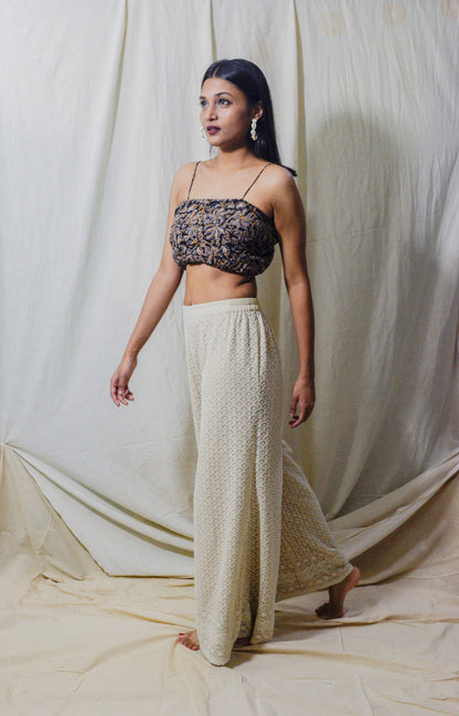 Saahsik Kalamkari crop top