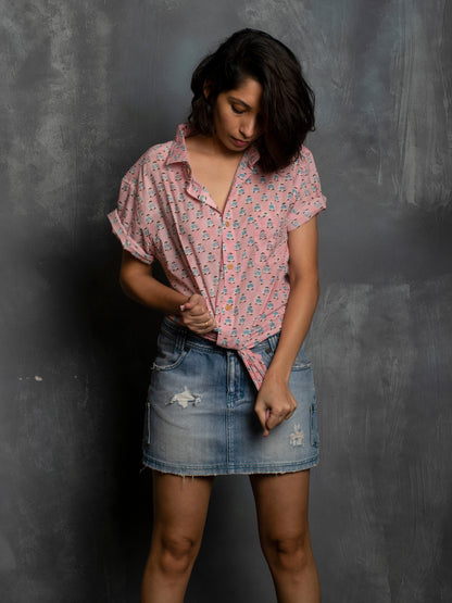 Johdra Block Print Unisex Shirt